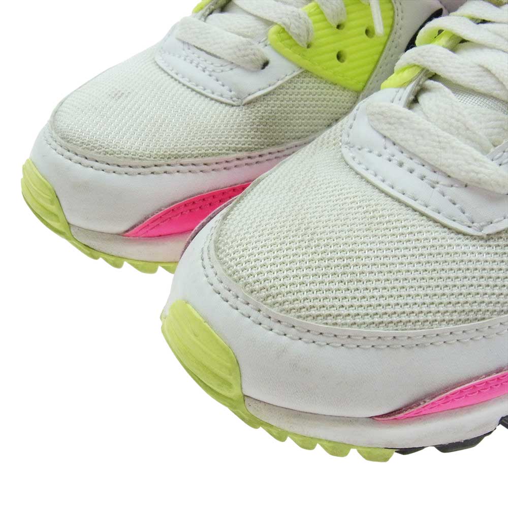 NIKE ナイキ ct1030-100 WMNS AIR MAX 90 ウィメンズ エアマックス 90 ローカット スニーカー ホワイト系 ピンク系 イエロー系 24.0cm【中古】
