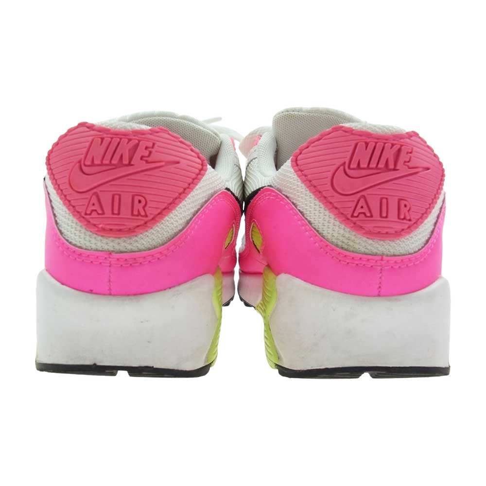 NIKE ナイキ ct1030-100 WMNS AIR MAX 90 ウィメンズ エアマックス 90 ローカット スニーカー ホワイト系 ピンク系 イエロー系 24.0cm【中古】