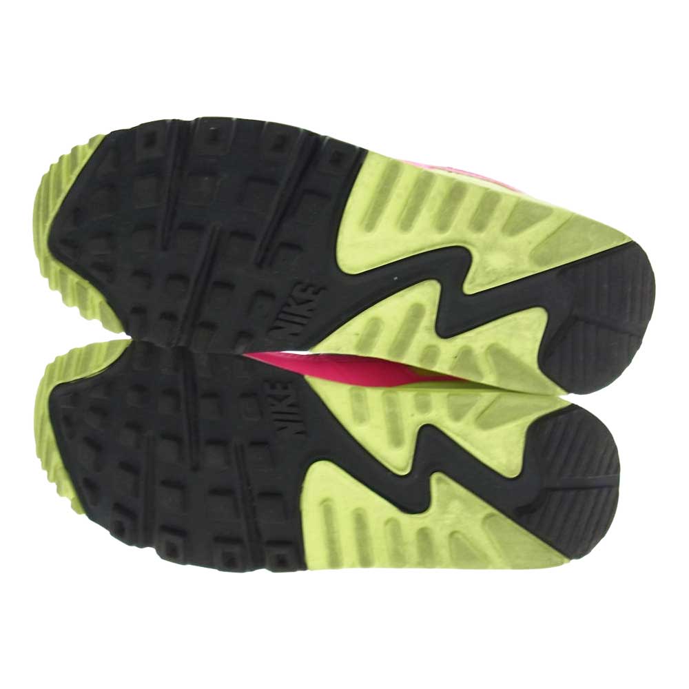 NIKE ナイキ ct1030-100 WMNS AIR MAX 90 ウィメンズ エアマックス 90 ローカット スニーカー ホワイト系 ピンク系 イエロー系 24.0cm【中古】