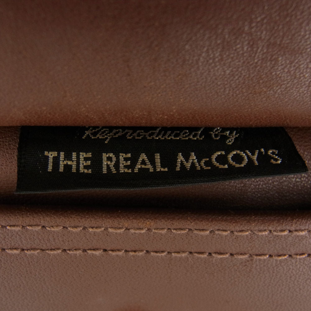 The REAL McCOY'S ザリアルマッコイズ 旧マッコイ ROUGH WEAR ラフウエア 実名復刻 A-2 フライト レザー ジャケット ブラウン系 40【中古】