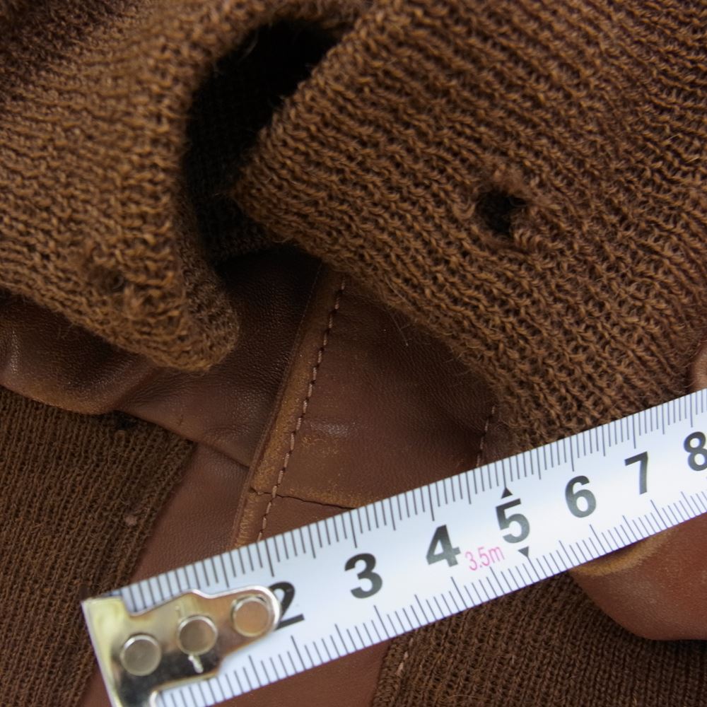 The REAL McCOY'S ザリアルマッコイズ 旧マッコイ ROUGH WEAR ラフウエア 実名復刻 A-2 フライト レザー ジャケット ブラウン系 40【中古】