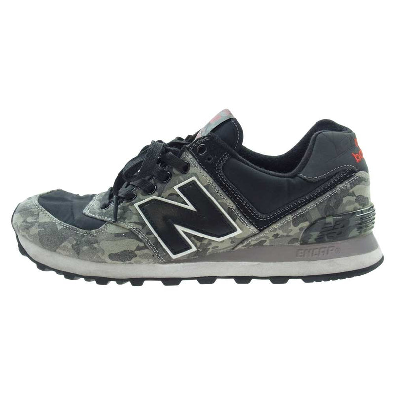 NEW BALANCE ニューバランス ML574CBA　 ローカット スニーカー ブラック系 ダークグレー系 26.5cm【中古】