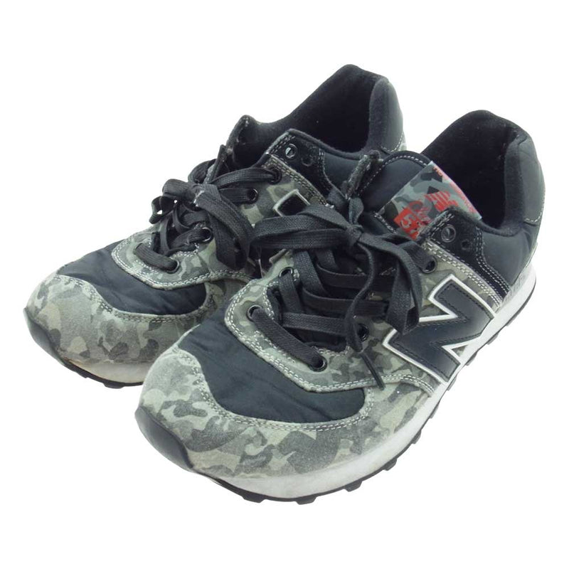 NEW BALANCE ニューバランス ML574CBA　 ローカット スニーカー ブラック系 ダークグレー系 26.5cm【中古】