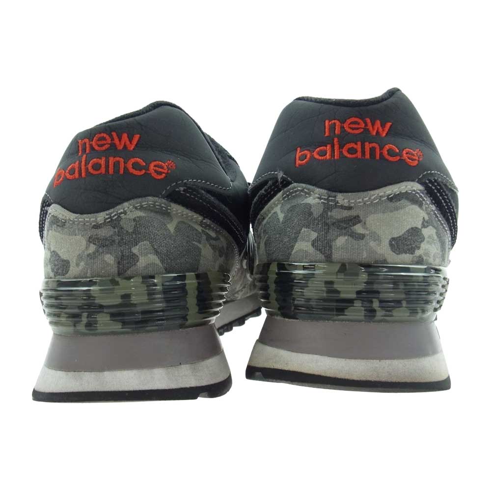 NEW BALANCE ニューバランス ML574CBA　 ローカット スニーカー ブラック系 ダークグレー系 26.5cm【中古】