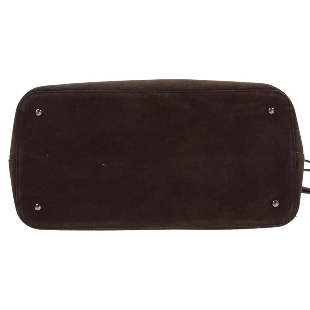 RALPH LAUREN ラルフローレン スエード フリンジ ハンド バッグ ブラウン系【中古】