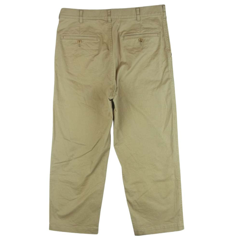COMME des GARCONS HOMME コムデギャルソンオム AD2019 HD-P027 綿高密度 チノ ストレッチ パンツ ベージュ系 M【中古】