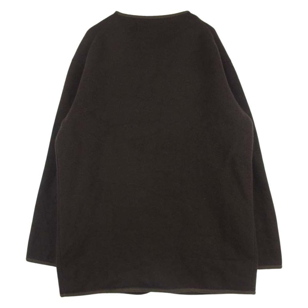 COMME des GARCONS HOMME コムデギャルソンオム 22AW HJ-N005 ウール 切替 ライナー カーディガン ブラウン系 L【中古】