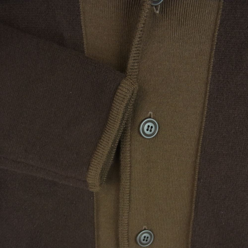 COMME des GARCONS HOMME コムデギャルソンオム 22AW HJ-N005 ウール 切替 ライナー カーディガン ブラウン系 L【中古】