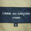 COMME des GARCONS HOMME コムデギャルソンオム 19SS HC-C009 Cotton Gabarrdine Coat コットンギャバジン ステンカラー コート ベージュ系 S【中古】