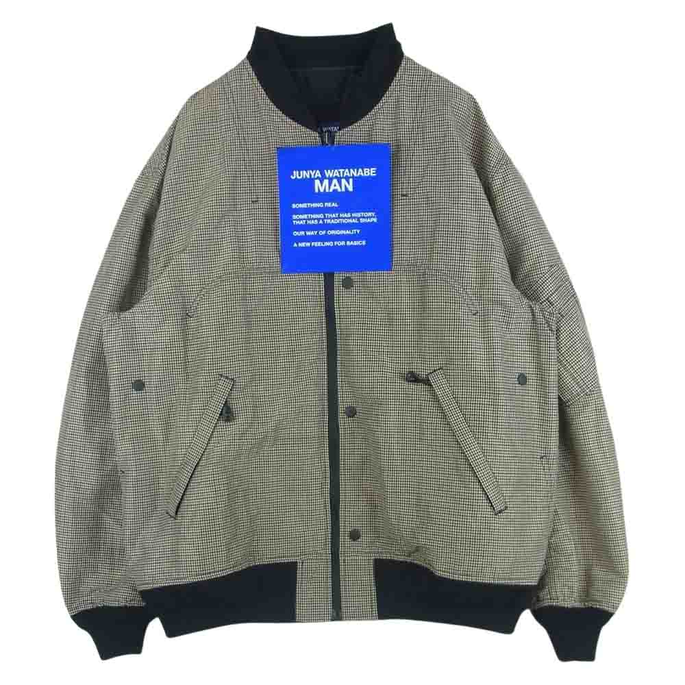 JUNYA WATANABE COMME des GARCONS MAN ジュンヤワタナベコムデギャルソンマン 22SS WI-J101 Karrimor カリマー ラミー ナイロン先染チェック リュック ドッキング リバーシブル ブルゾン ジャケット ブラウン系 ブラック系 L【中古】