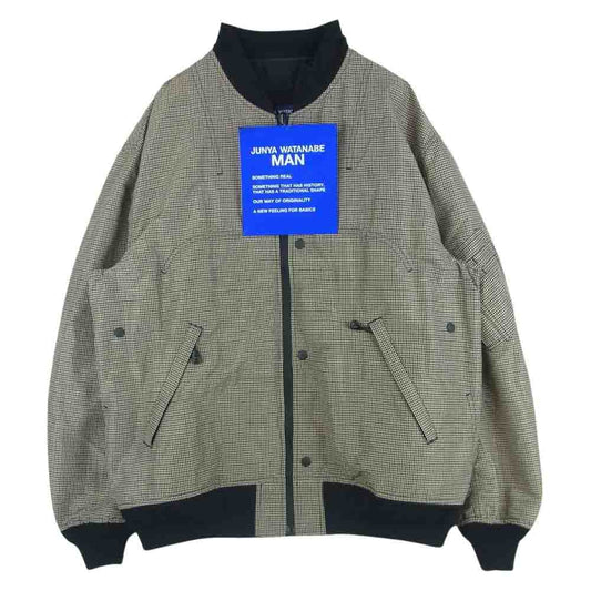 JUNYA WATANABE COMME des GARCONS MAN ジュンヤワタナベコムデギャルソンマン 22SS WI-J101 Karrimor カリマー ラミー ナイロン先染チェック リュック ドッキング リバーシブル ブルゾン ジャケット ブラウン系 ブラック系 L【中古】