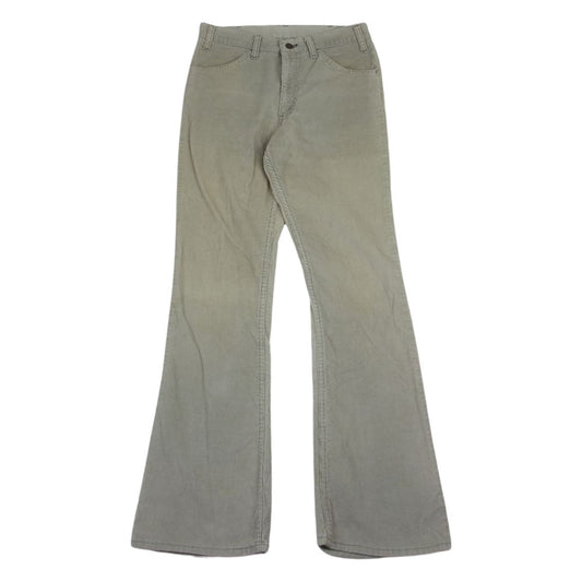 Levi's リーバイス 70's ヴィンテージ USA製 646 TALON 42 ZIP コーデュロイ フレア パンツ ベージュ ベージュ系 30【中古】