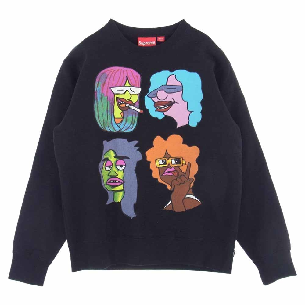 Supreme シュプリーム 17AW Gonz Heads Crewneck ゴンズヘッド クルーネック スウェット シャツ マルチカラー系 M【中古】
