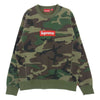 Supreme シュプリーム 15AW  Box Logo Crewneck ボックスロゴ クルーネック スウェット トレーナー カモフラ 迷彩 カーキ系 M【中古】