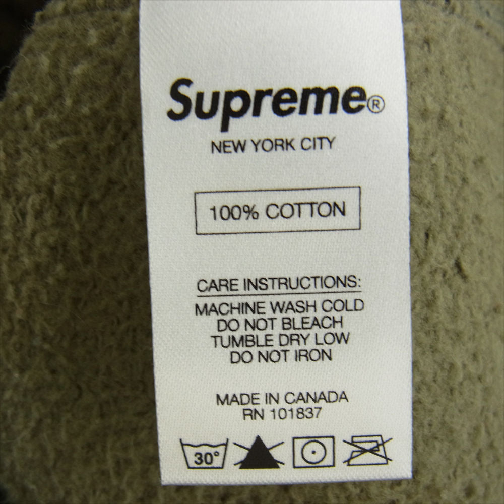 Supreme シュプリーム 15AW  Box Logo Crewneck ボックスロゴ クルーネック スウェット トレーナー カモフラ 迷彩 カーキ系 M【中古】