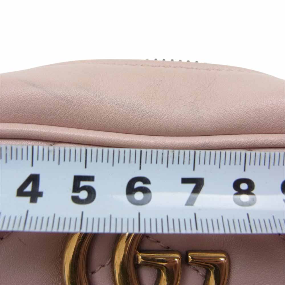 GUCCI グッチ 448065 GG MARMONT GGマーモント 斜め掛け チェーン ショルダー バッグ ピンク系【中古】