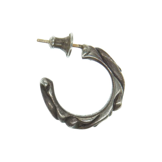 CHROME HEARTS クロムハーツ（原本無） HOOP SCROOL 1 スクロール フープ ピアス シルバー系【中古】