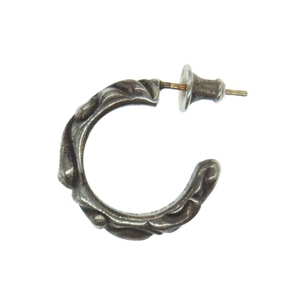 CHROME HEARTS クロムハーツ（原本無） HOOP SCROOL 1 スクロール フープ ピアス シルバー系【中古】