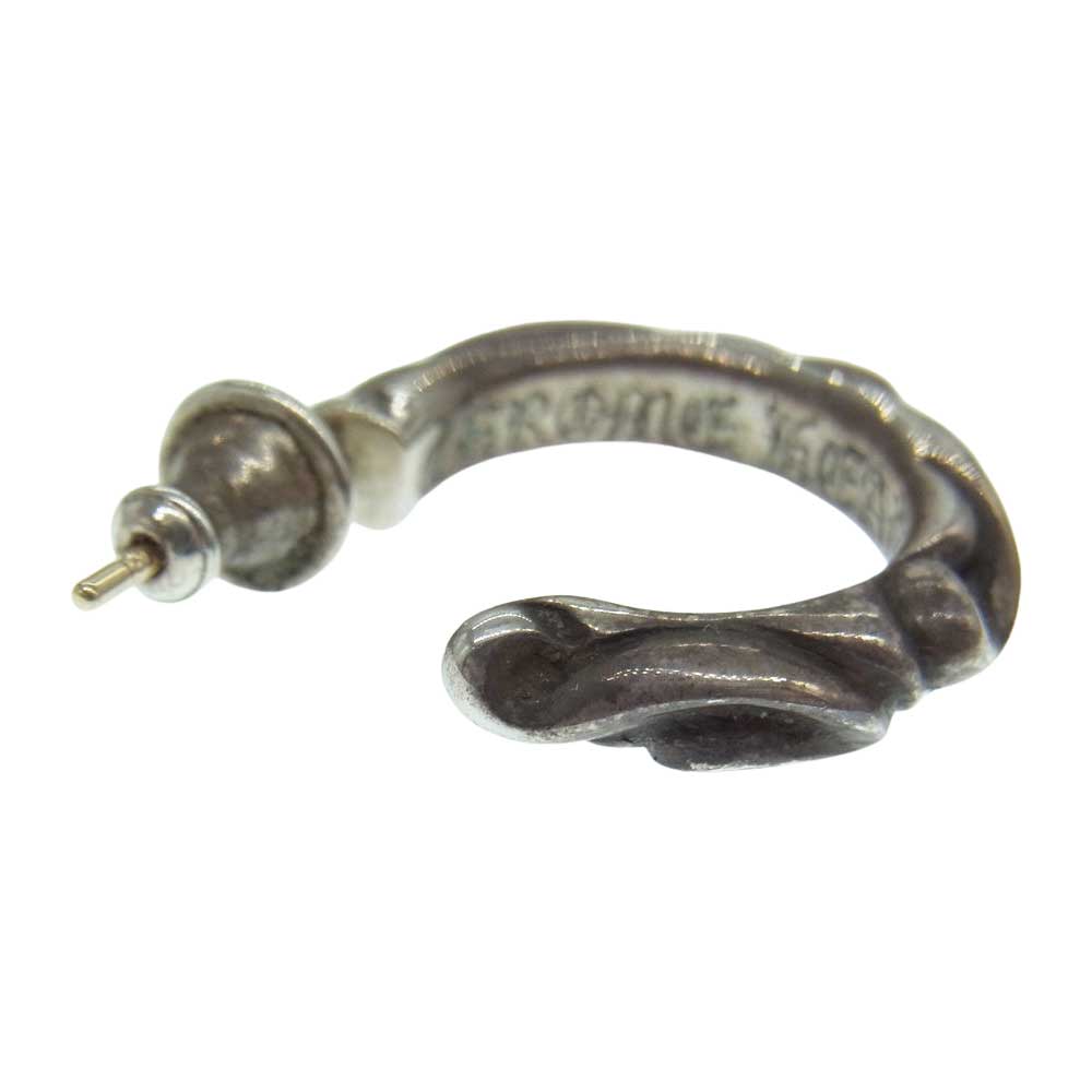 CHROME HEARTS クロムハーツ（原本無） HOOP SCROOL 1 スクロール フープ ピアス シルバー系【中古】