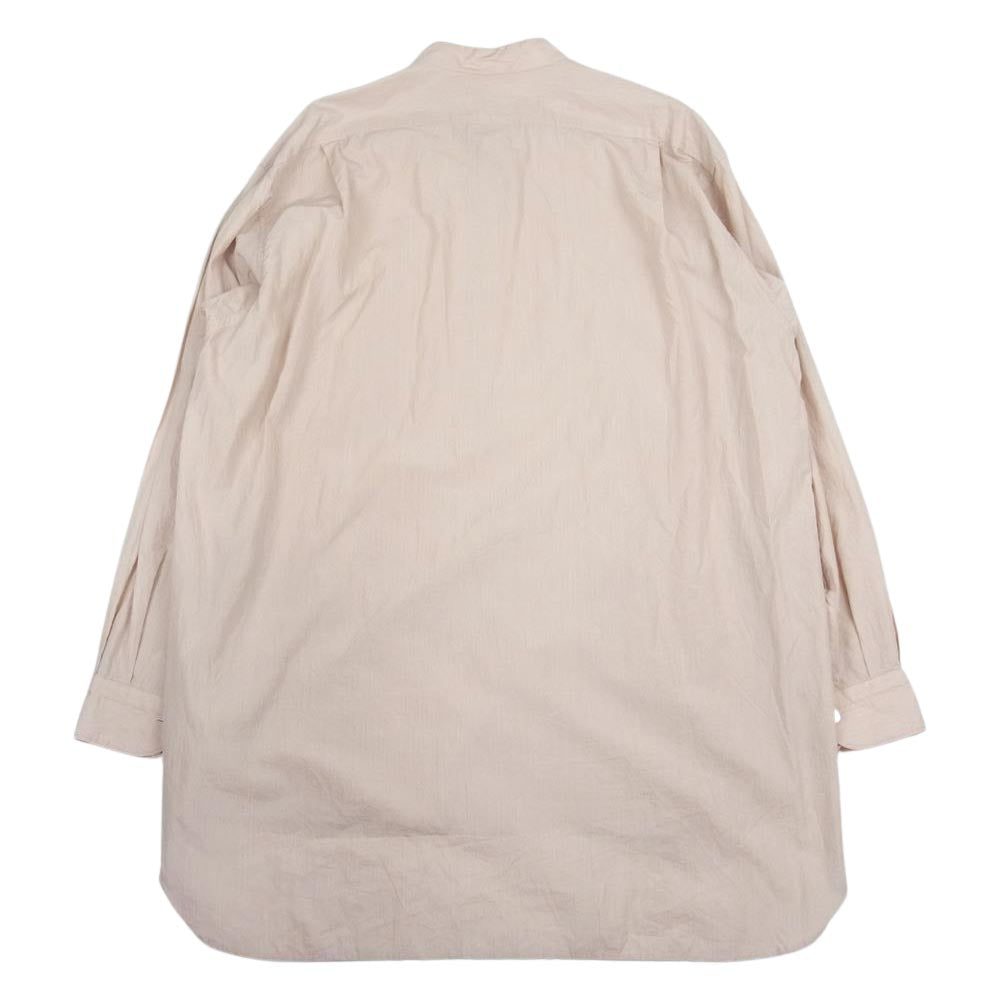 COMOLI コモリ 21SS T01-02005 バンドカラー プルオーバー カーゴシャツ ベージュ系 3【中古】