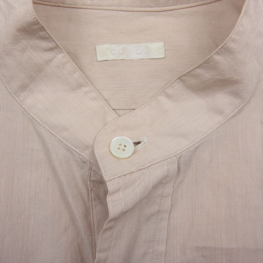 COMOLI コモリ 21SS T01-02005 バンドカラー プルオーバー カーゴシャツ ベージュ系 3【中古】