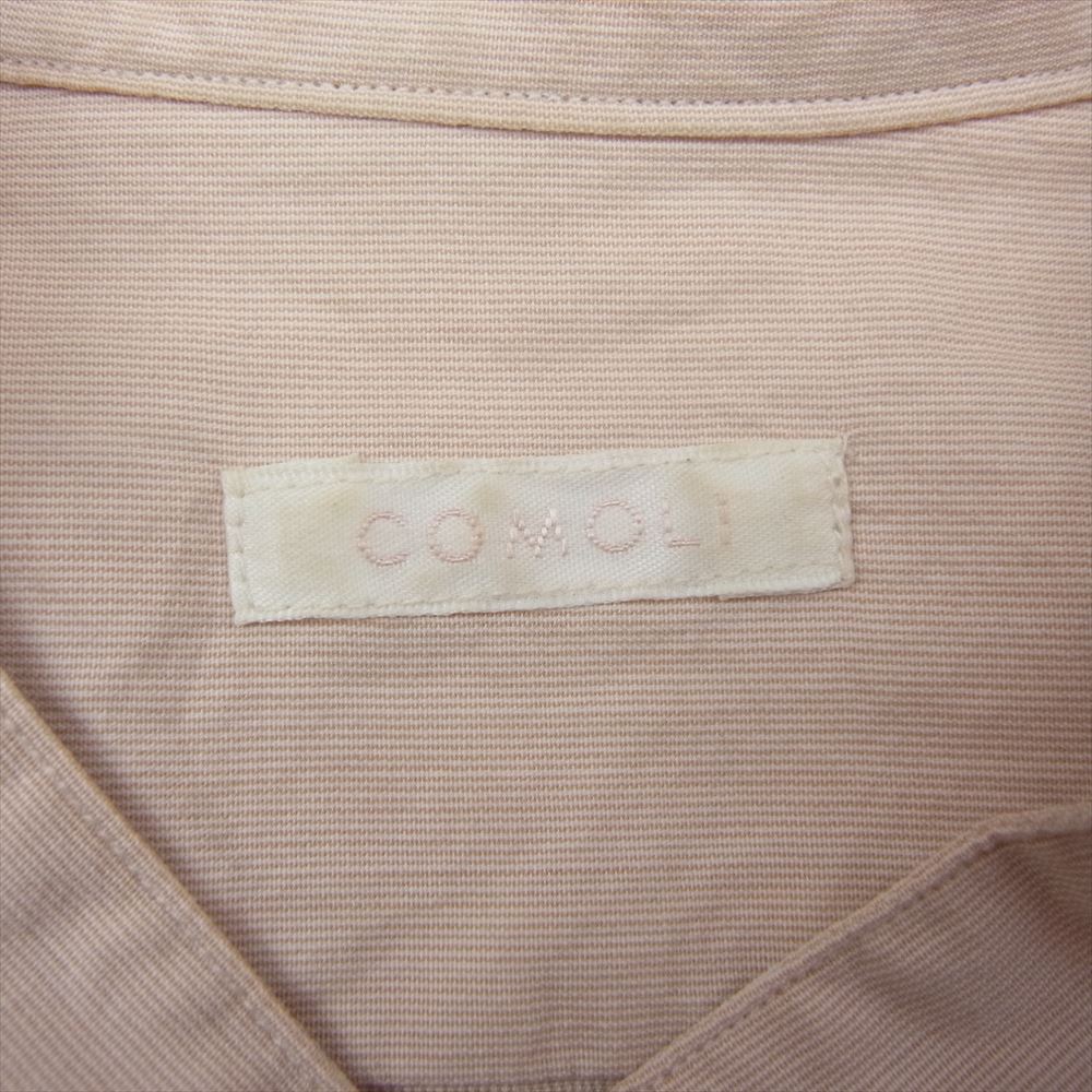 COMOLI コモリ 21SS T01-02005 バンドカラー プルオーバー カーゴシャツ ベージュ系 3【中古】