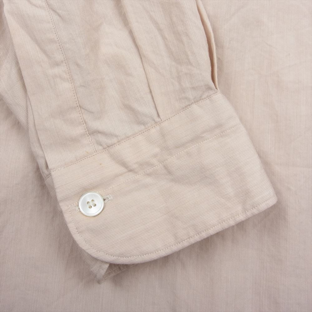 COMOLI コモリ 21SS T01-02005 バンドカラー プルオーバー カーゴシャツ ベージュ系 3【中古】