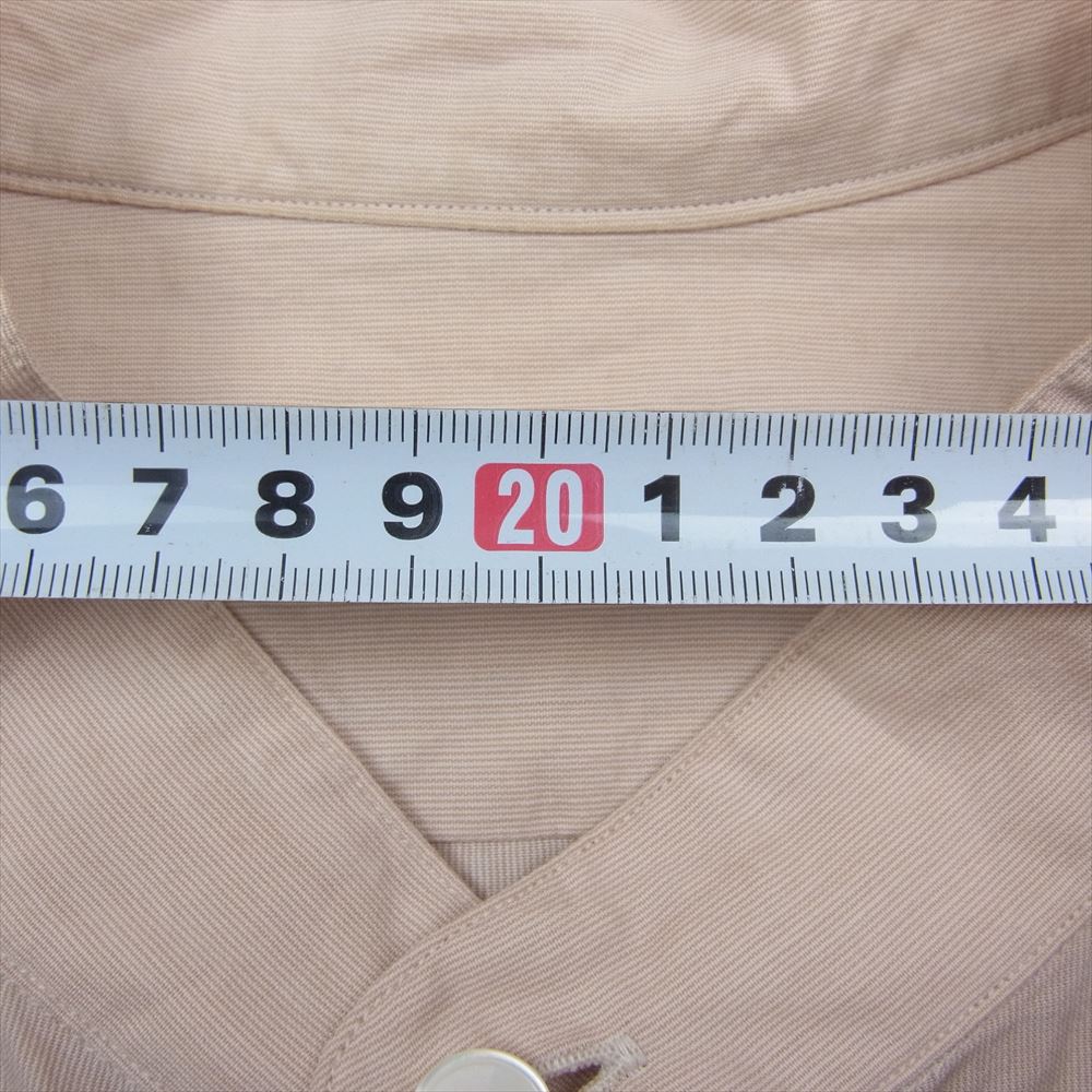 COMOLI コモリ 21SS T01-02005 バンドカラー プルオーバー カーゴシャツ ベージュ系 3【中古】