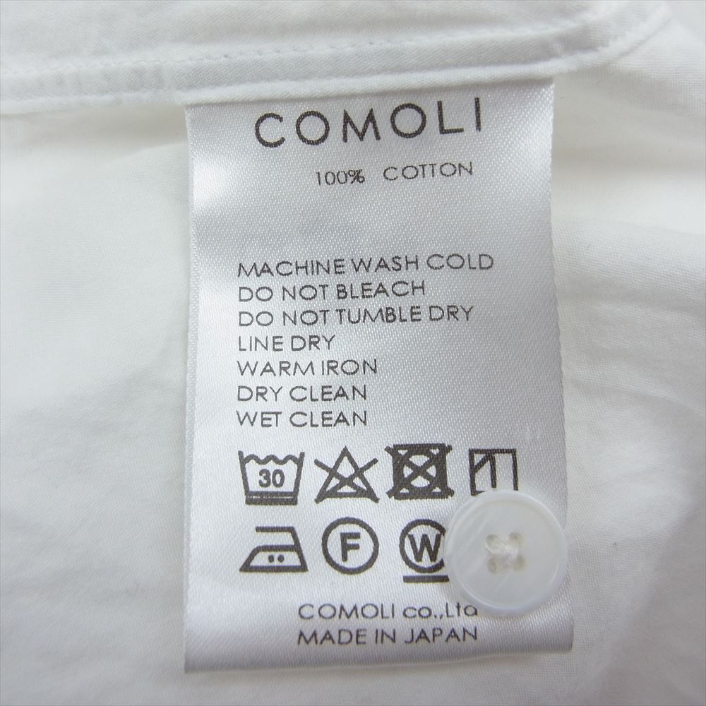 COMOLI コモリ 22SS V01-02001 コモリシャツ ホワイト系 2【中古】