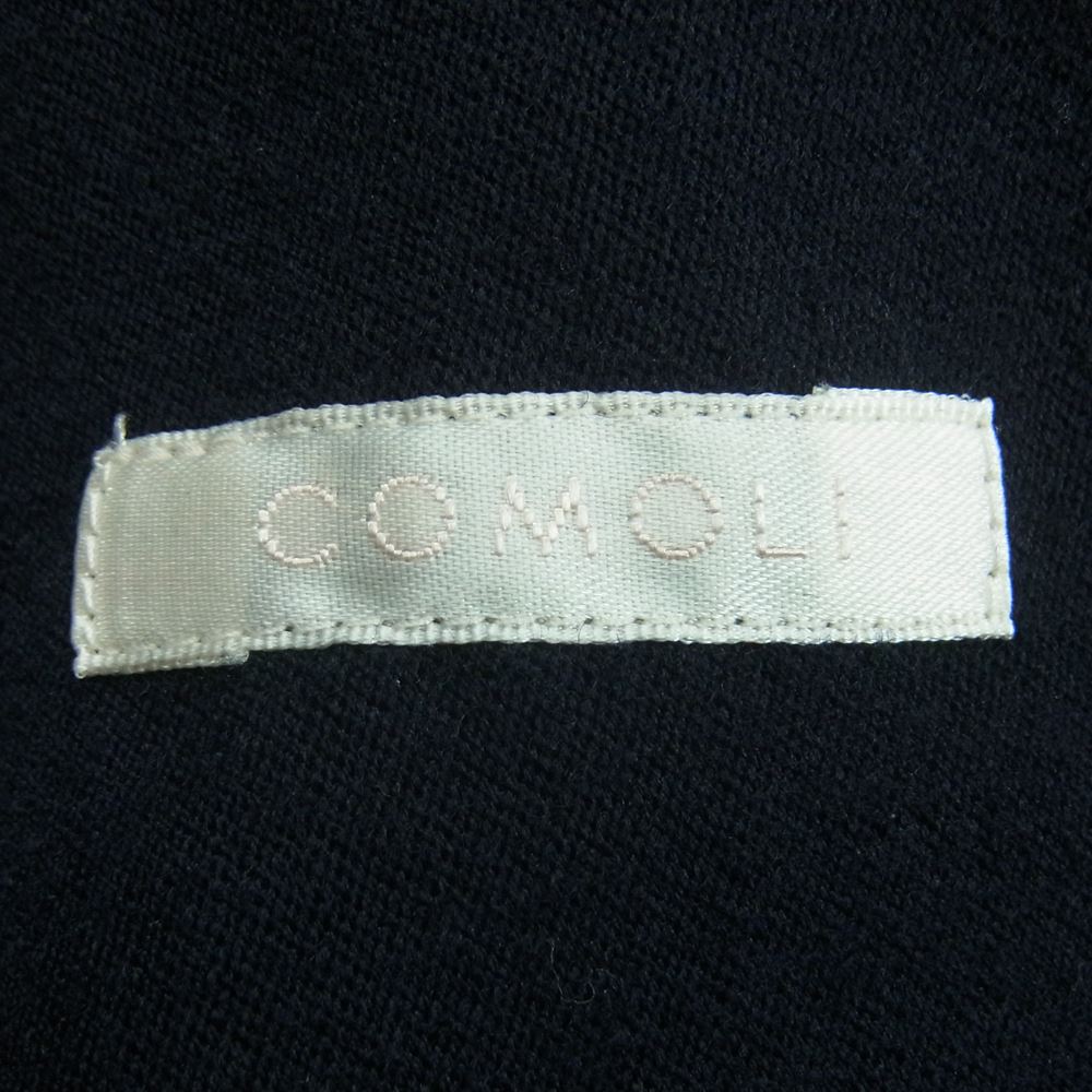 COMOLI コモリ 17AW L03-04004 ウール 中綿 タイロッケン コート 日本製 ダークネイビー系 3【中古】