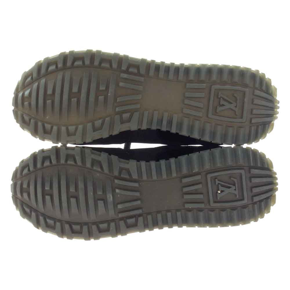 LOUIS VUITTON ルイ・ヴィトン 1A3CVZ モノグラム ランアウェイ コーティング キャンバス  スエード スニーカー ブラック系 ブラウン系 40.5【中古】