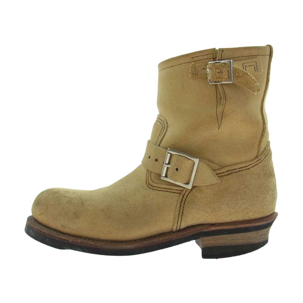 RED WING レッドウィング 2965 ENGINEER BOOTS スエード ショート エンジニア ブーツ ベージュ系 27.0cm【中古】