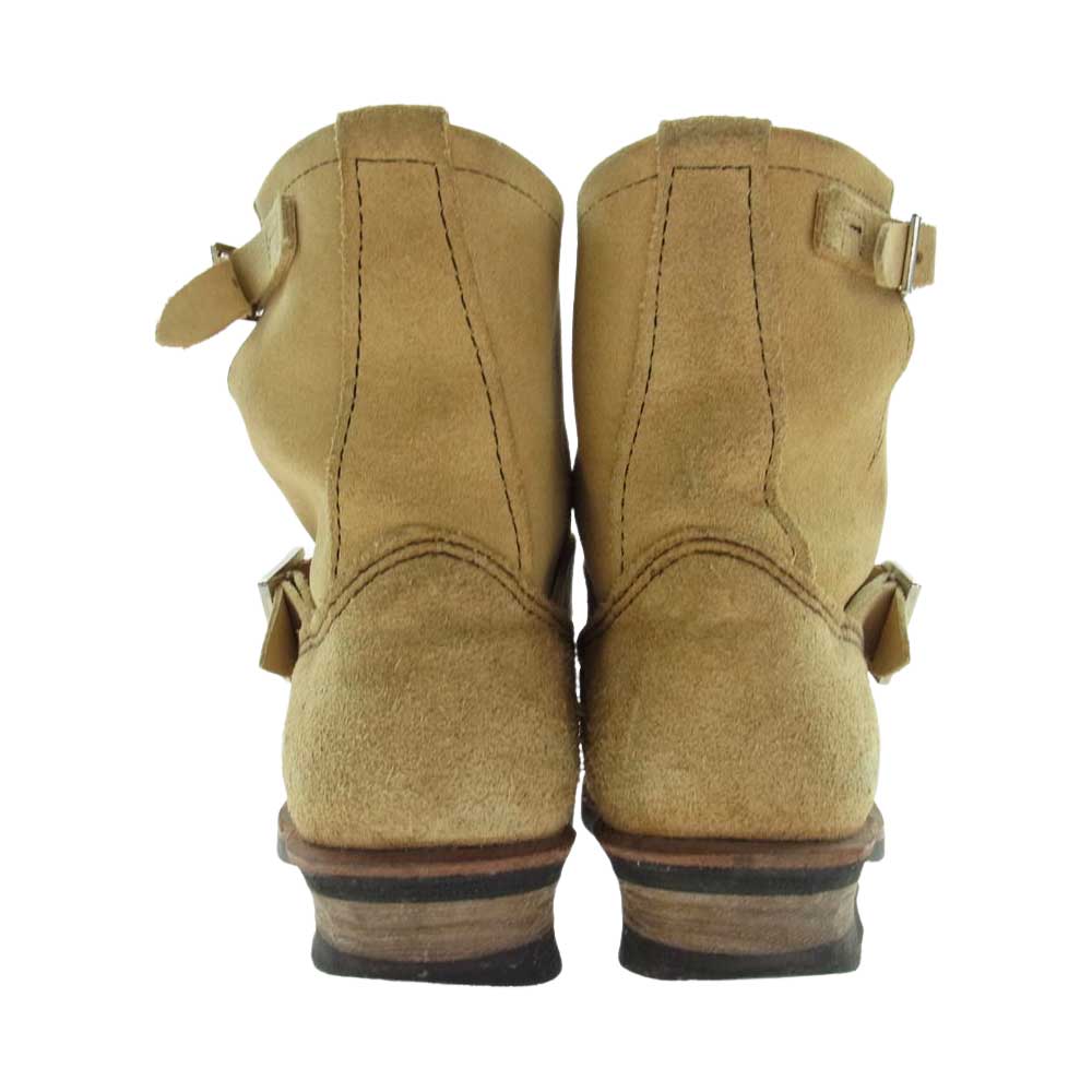 RED WING レッドウィング 2965 ENGINEER BOOTS スエード ショート エンジニア ブーツ ベージュ系 27.0cm【中古】