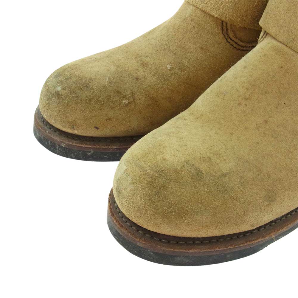 RED WING レッドウィング 2965 ENGINEER BOOTS スエード ショート エンジニア ブーツ ベージュ系 27.0cm【中古】