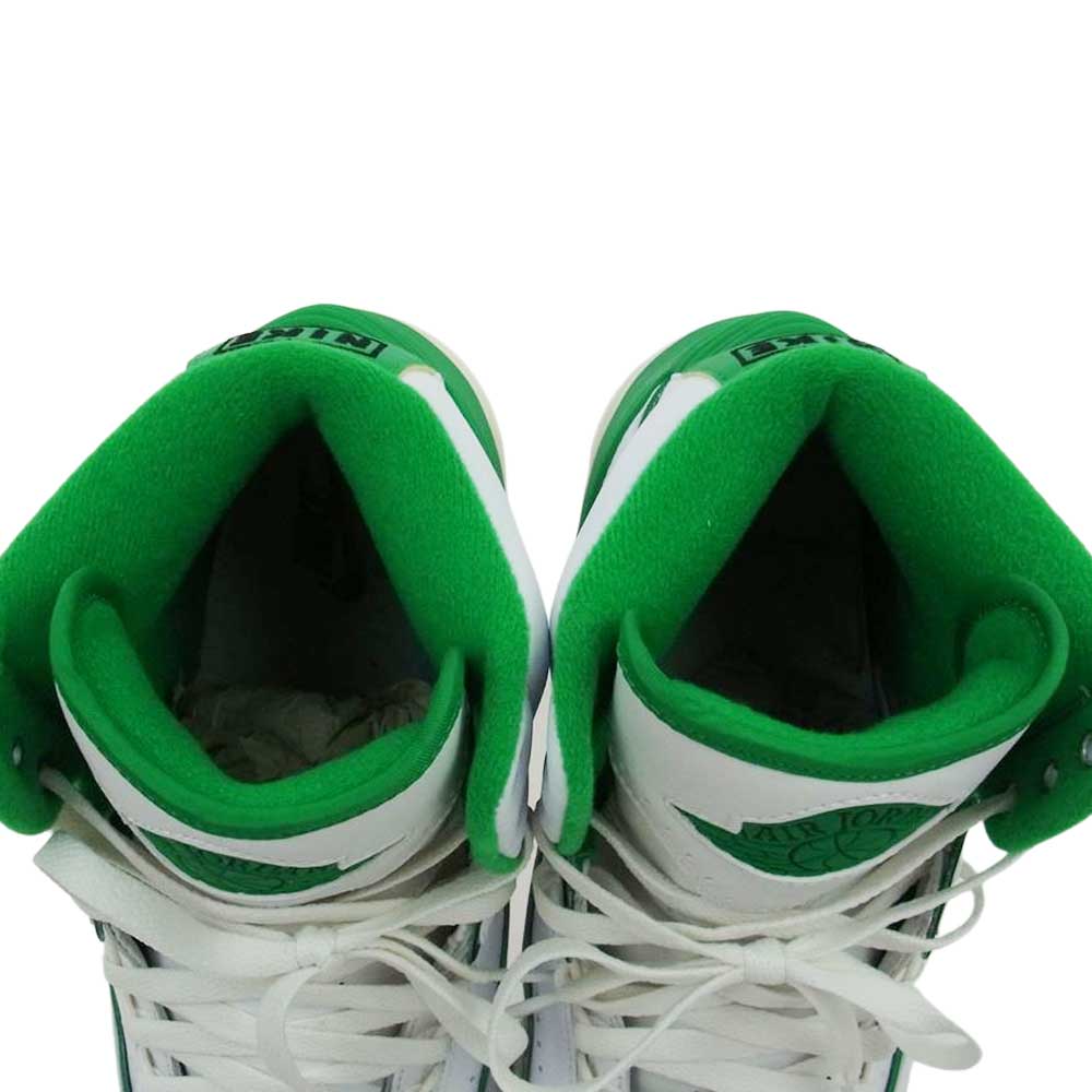 NIKE ナイキ  DR8884-103 Air Jordan 2 Retro Lucky Green エアジョーダン ラッキーグリーン ハイカット スニーカー  ホワイト系 グリーン系 27.5cm【美品】【中古】
