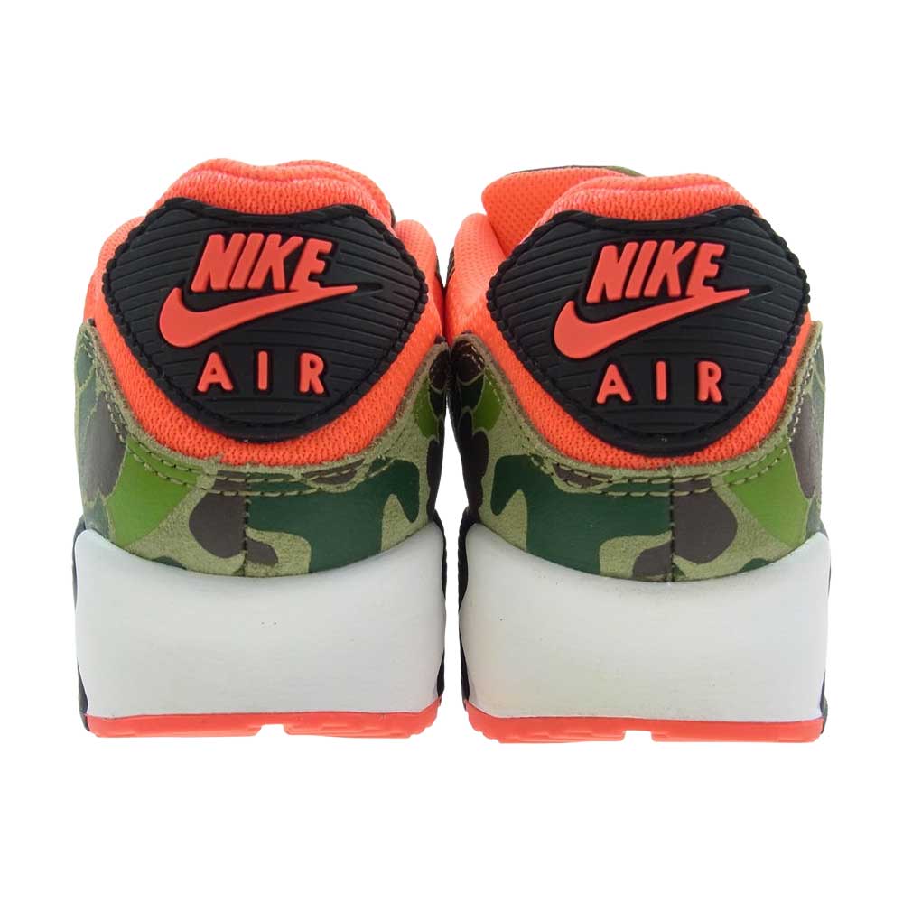 NIKE ナイキ CW6024-600 AIR MAX 90 SP REVERSE DUCK CAMO INFRARED エアマックス90 リバースダック カモ ローカット スニーカー グリーン系 ピンク系 25.5cm【美品】【中古】