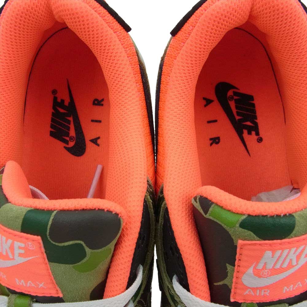 NIKE ナイキ CW6024-600 AIR MAX 90 SP REVERSE DUCK CAMO INFRARED エアマックス90 リバースダック カモ ローカット スニーカー グリーン系 ピンク系 25.5cm【美品】【中古】