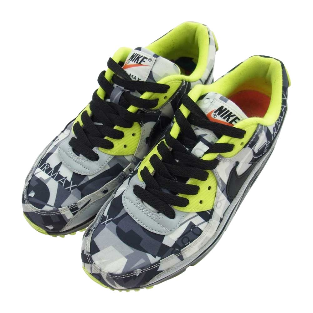 NIKE ナイキ CV5812-991 BY YOU AIR MAX 90 エアマックス90 ローカット スニーカー グレー系 イエロー系 25.5cm【中古】