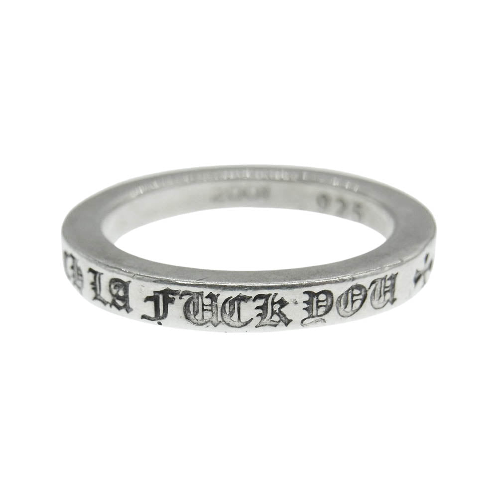 CHROME HEARTS クロムハーツ（原本無） ロサンゼルス限定 3mm LA SPACER FUCKYOU 3mm スペーサー ファックユー リング シルバー系 21号【中古】