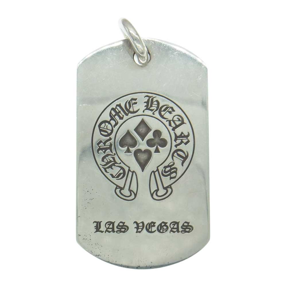 CHROME HEARTS クロムハーツ（原本無） ラスベガス限定 D TAG LRG ホースシュー CHクロス ドッグタグ ラージ ペンダント シルバー系【中古】