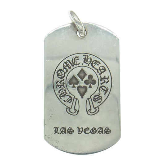 CHROME HEARTS クロムハーツ（原本無） ラスベガス限定 D TAG LRG ホースシュー CHクロス ドッグタグ ラージ ペンダント シルバー系【中古】