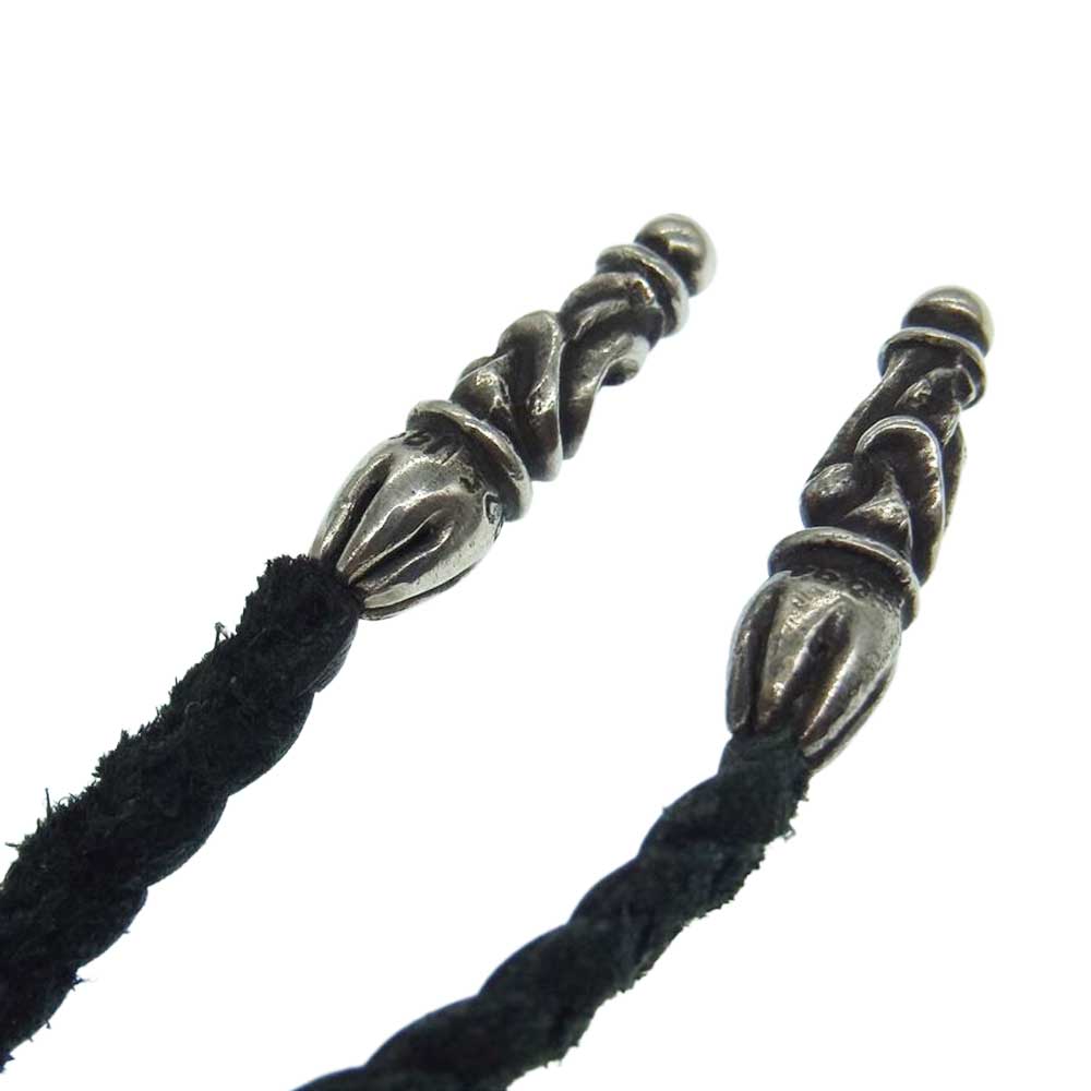 CHROME HEARTS クロムハーツ（原本無） VULCAN CROSS SM BC スモール バルカンクロス レザーブレイド ネックレス シルバー系【中古】