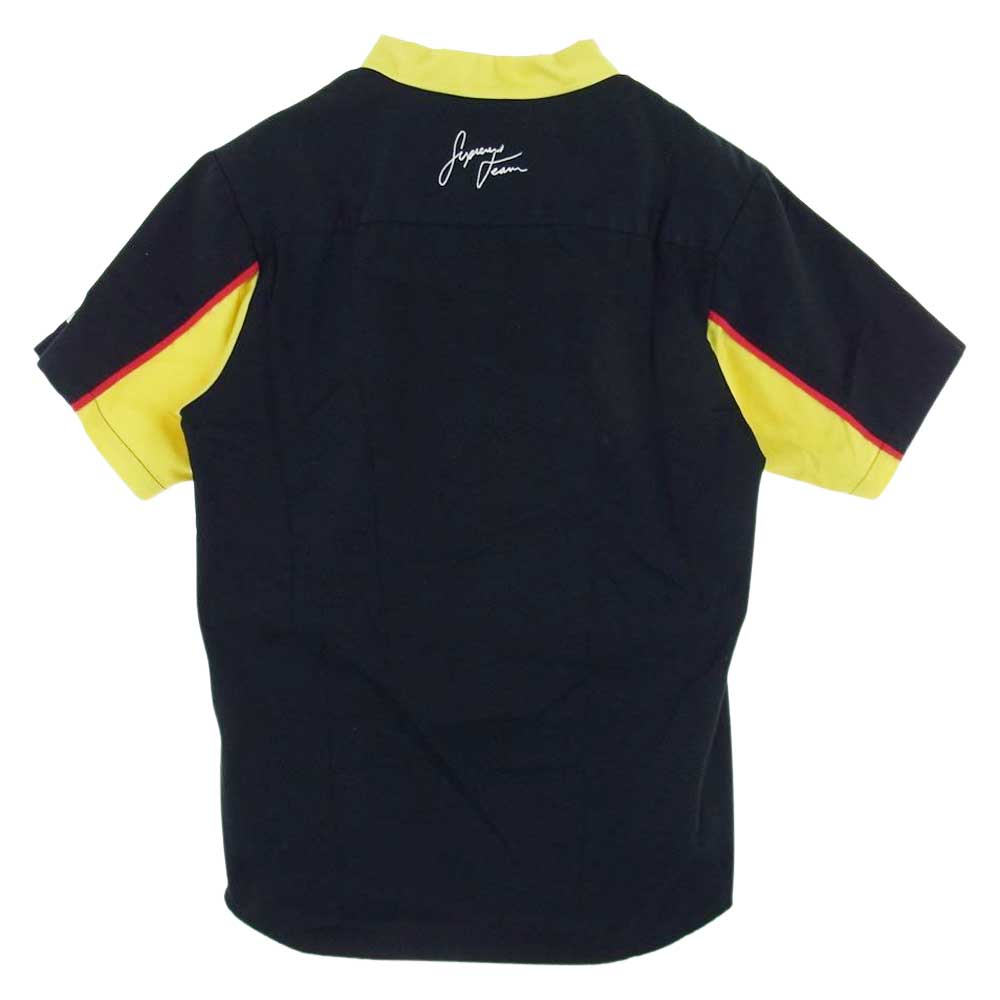 Supreme シュプリーム 18SS Color Blocked Work Shirt ワークシャツ 半袖 イエロー系 ブラック系 M【中古】