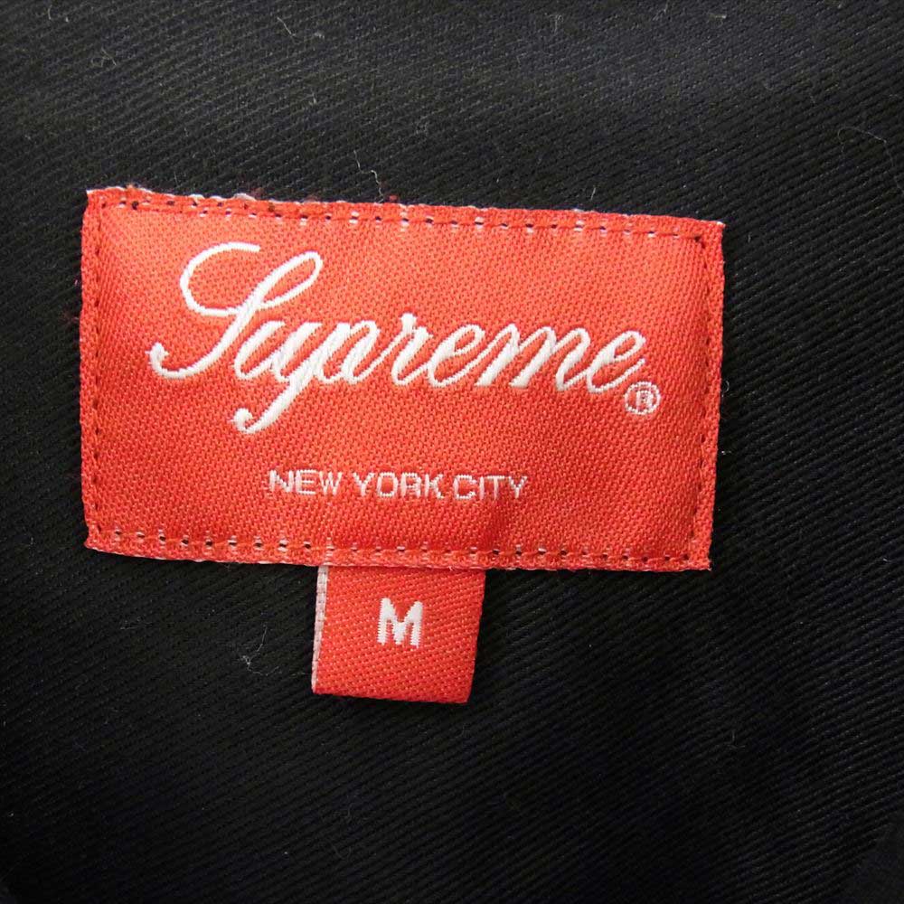 Supreme シュプリーム 18SS Color Blocked Work Shirt ワークシャツ 半袖 イエロー系 ブラック系 M【中古】