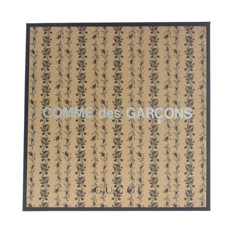 GUCCI グッチ GARDEN ガーデン × COMME des GARCONS コムデギャルソン OD-K201 PVC ローズプリント トートバッグ ライトブラウン系【中古】