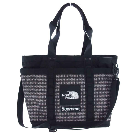 Supreme シュプリーム  21SS NM82125 × THE NORTH FACE Studded Explorer Utillity Tote ノースフェイス スタディッド エクスプローラー ユーティリティ トート バッグ  ブラック系【美品】【中古】