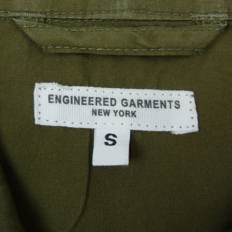 Engineered Garments エンジニアードガーメンツ スタンドカラー ミリタリー シャツ ジャケット カーキ系 S【中古】