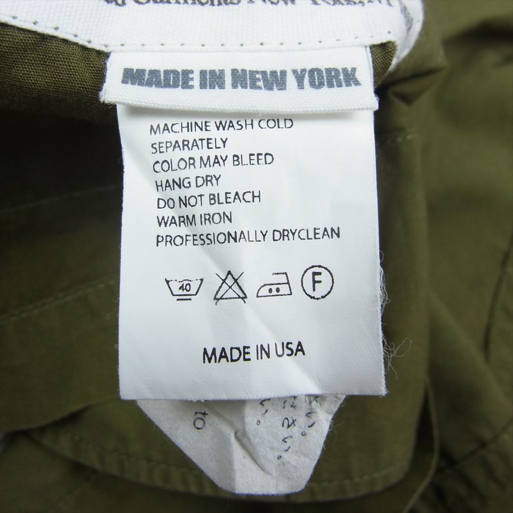 Engineered Garments エンジニアードガーメンツ スタンドカラー ミリタリー シャツ ジャケット カーキ系 S【中古】