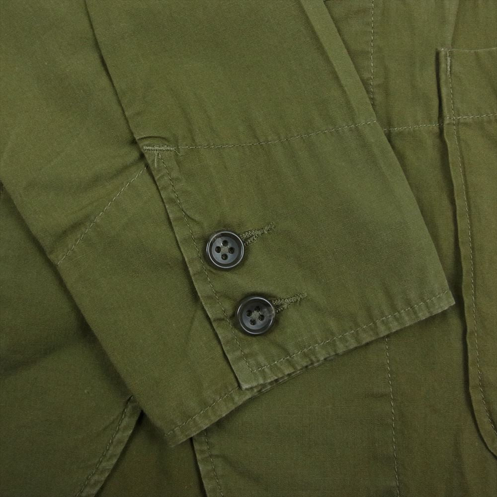 Engineered Garments エンジニアードガーメンツ スタンドカラー ミリタリー シャツ ジャケット カーキ系 S【中古】