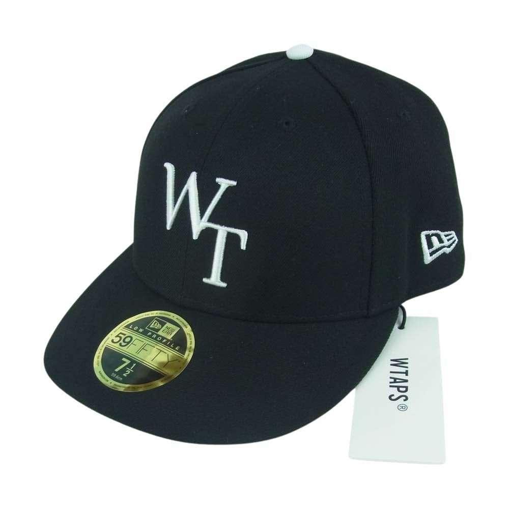 WTAPS ダブルタップス 22AW NEW ERA 59FIFTY LOW PROFILE CAP ニューエラ WTロゴ ベースボール キャップ ブラック系 03【新古品】【未使用】【中古】